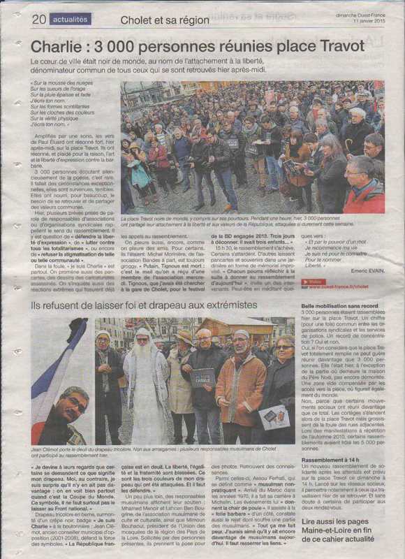 OuestFrance 11Janvier2015