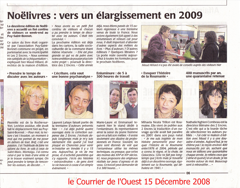 370016 CourrierdelOuest 15Dec2008