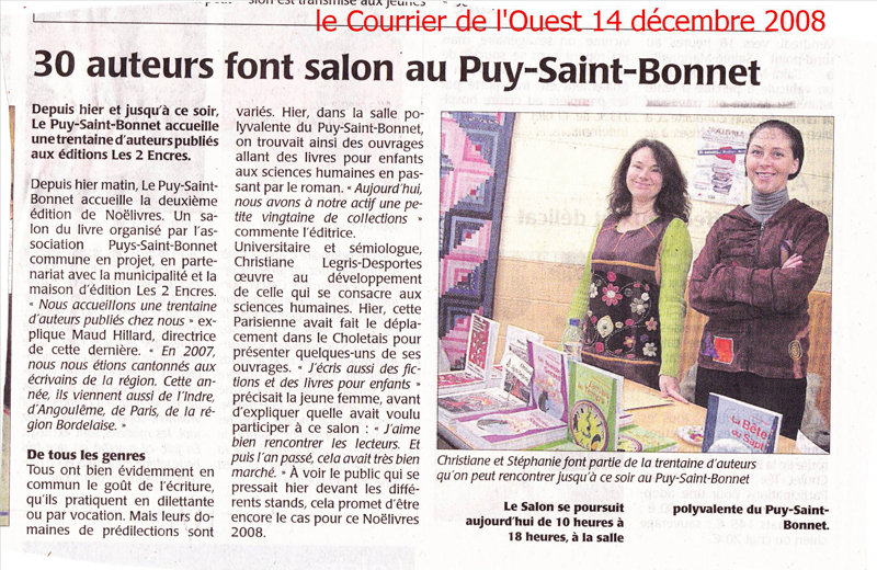 370017 CourrierdelOuest 14Dec2008
