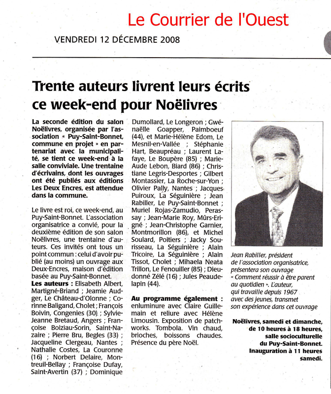 370019 CourrierdelOuest 12Dec2008
