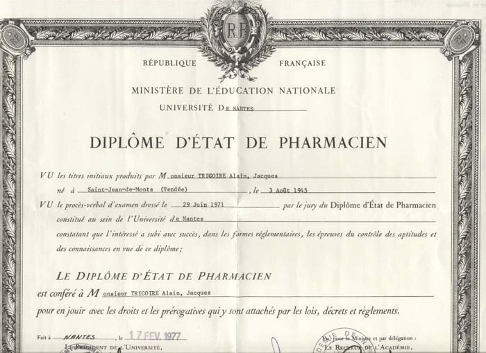 Dilplome Pharm