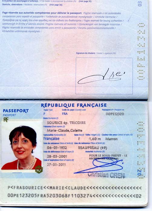 Passeport 1103