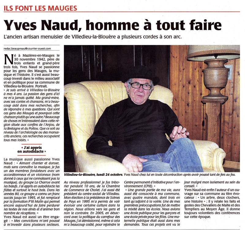 YvesNAUD CourrierdelOuest 30Octobre2011